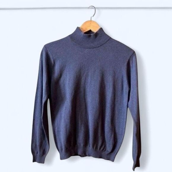 Talbots New Petites Size P Blue Long Sleeve Knit - Picture 1 of 8